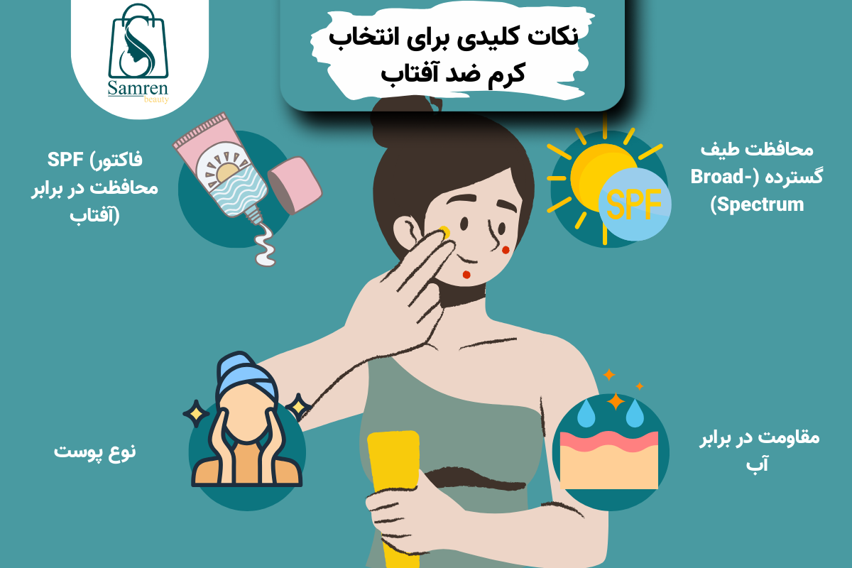 نکات کلیدی برای انتخاب کرم ضد آفتاب